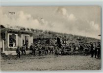 55270 Cheppy - Soldaten vor Ruine