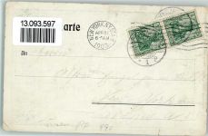 W7530 Pforzheim 2 Eckknicke Turnvater Jahn 1903 Gebrauchsspuren