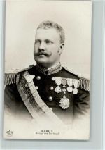 Karl I in Uniform mit Orden - König von Portugal, gute Erhaltung - Verlag NPG Adel Ausland