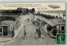 Charenton-le-Pont Le Dirigeable Militaire Liberte traversant Zeppelin Luftschiff Militär Frankreich 1912