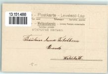 Prägedruck Engel Hufeisen Weihnachten Krippe 1902 AK mit Stoff