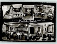 36115 W6414 Hilders Foto AK Hotel Deutsches Haus mit Innenansichten, gute Erhaltung AK