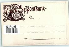 Aus deutschen Land Reiter Horn Schiestl Künstlerkarte