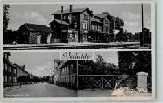 38159 W3303 Vechelde Gebrauchsspuren Hauptstraße Bahnhof Aue mti Allee