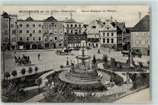 4780 Schärding Innere Stadt - Oberer Stadtplatz mit Rathaus Oldtimer