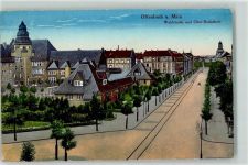 63065 W6050 Offenbach am Main 1917 - Waldstraße mit Ober-Realschule