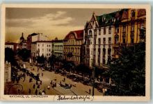 Kattowitz Katowice - Dworcowa Bahnhofstraße Litfaßsäule
