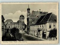 47495 W4134 Rheinberg - Markt mit Haus Underberg