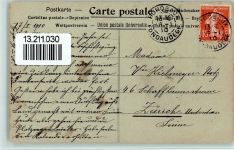 La Poste Trinidad , Briefmarke, Fahne AK Postbote 1910