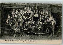 34576 W3588 Homberg , Efze 1913 Gebrauchsspuren Abschieds-Kommers
