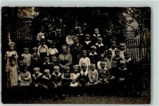 86150 W8900 Göggingen , Bay Privatfoto AK Photo Kindergartengruppe Ort handschriftlich