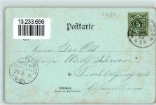 72488 W7480 Sigmaringen 1899 Gebrauchsspuren Mausoleum Lithographie