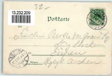 67500 Haguenau Hagenau 1897 Gebrauchsspuren Infanterie-Kaserne St. Georgs-Kirche Wasserturm Hopfenhalle Dragoner-Kaserne Landweg mit Postgebäude Artillerie-Kaserne Lithographie
