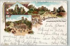 09427 O9373 Ehrenfriedersdorf 1898 Lithographie Greifenstein Hotel