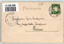 96231 W8623 Vierzehnheiligen 1902 Prägedruck Basilika Vierzehnheiligen Wappen Lithographie