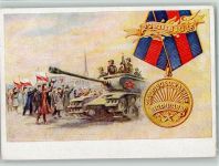 Warschau Warszawa 1945 Rote Armee marschiert nach Warschau - Militär Panzer - 17 Janw. 1945 - Reichseinigungskriege 1864-1870/71