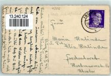 49186 W4505 Bad Iburg Foto AK Haus Schlossblick Ort lt. Stempel