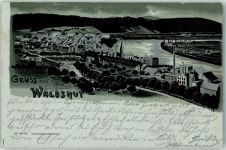 79761 W7890 Waldshut 1899 Lithographie / Mondschein