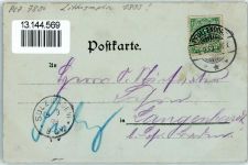79761 W7890 Waldshut 1899 Lithographie / Mondschein