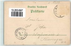 01847 O8351 Bastei 1896 Künstlerkarte Gruss Felsen Wappen Eichhörnchen sign. O. Seuffert