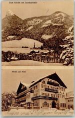 83700 W8185 Kreuth b Tegernsee - Dorf Kreuth Hotel zur Post Leonhartstein Winter