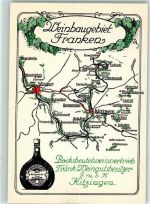 W8710 Kitzingen Weinbaugebiet Franken Bocksbeutel Weinvertrieb Fränk. Weingutbesitzer GmbH Wein