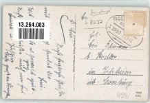 84323 W8332 Massing im Rottal - Bahnpost Passau Zug 2980 22.2.41 Kriegerdenkmal