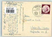 München Boxen Länderkampf Deutschland-Dänemark 1941 Sport Sonderstempel WK II