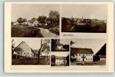 85413 W8051 Sielstetten Foto AK Gasthaus Lebensmittelgeschäft Kirche