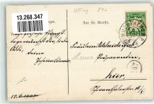 82449 W8114 Uffing a. Staffelsee 1907 - Handgemalt Frühling Ort handschriftlich