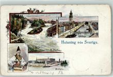 Stockholm 1901 Lithographie Trollhättan Göteborg Tracht