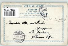 Stockholm 1901 Lithographie Trollhättan Göteborg Tracht
