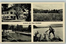 83646 W8170 Arzbach b Bad Tölz - Gasthaus Zum Kramerwirt Schwimmbad Isar-Floss
