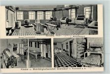 91350 W8551 Gremsdorf - Kloster u. Wohltätigenanstalt Dampfwaschhaus Dampfbäckerei Dampftrockenraum Heißmangel