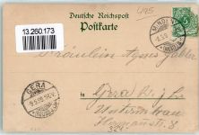 32423 W4950 Minden , Westf 1899 Lithographie Gruss Brücke Kirche Tracht Wappen Schwarz Rot