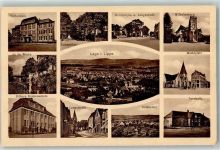 32791 W4937 Lage , Lippe - Technikum Höhere Knabenschule Langestraße Wilhelmsburg Marktplatz