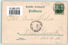 14542 O1512 Werder Havel 1903 Lithographie Baumblüte Vögel Kirche Fabrik Gruss Blumen