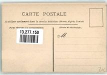 Tronc de St. Pierre onmet ce Veut a Partir Denizard Karikatur sign. Orens Motiv Frankreich Künstlerkarte