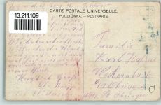 Warschau Warszawa 1915 - Ulica Krolewska , Straßenbahn, Litfaßsäule AK