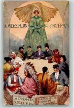 The Zamenhof solution of the intern. Congress Difficulty - Indianer Türkei AK Esperanto 1927 Künstlerkarte