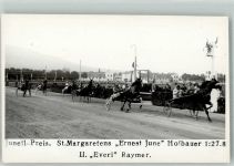 Wien 2. Bezirk, Leopoldstadt Junefl. Preis St. Margaretens Ernest June Trabrennen Foto AK