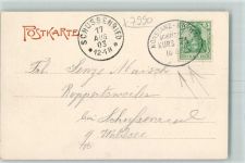 W7990 Friedrichshafen Konstanz-Bregenz Schiffspost Kurs 74 - 16.8.1903 Bodenseeschiffspoststempel