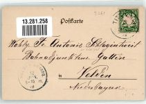 84529 W8261 Tittmoning 1909 Künstlerkarte Jäger