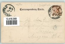 Bohumin Oderberg 1899 - Gruss aus Bahnhof Hotel Lustig Gemeindehaus