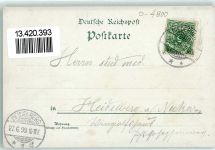 06618 O4800 Naumburg (Saale) 1899 Künstlerkarte Naumburger Kirschfest Einst und Heute sign E. Schotte