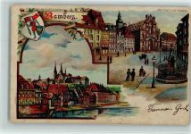 W8600 Bamberg Nr. 655 Gruss aus - HGL, Verlag Meteor 1903 Lieder AK