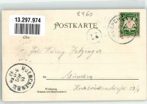 92421 W8460 Schwandorf , Bay 1898 Lithographie Kreuzberg-Kirche Marktplatz