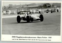 W6500 Mainz a Rhein Autorennen DMV Flugplatzrundstreckenrennen 1968 Motorsport Foto AK