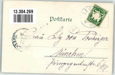 82335 W8137 Leoni , Starnberger See 1901 Lithographie Adelskorrespondenz Schloss Berg Rottmannshöhe Bismarckturm Kirche Votiv