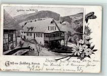 77770 W7601 Durbach 1900 - Gasthaus zum Hohberg, Eckknick